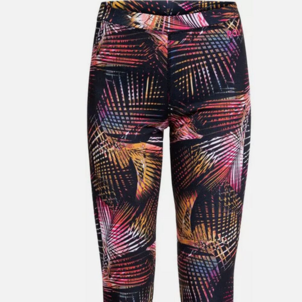 ROXY - Sz. S Bottom Baselayer 4 Ski/Snowboard - Black Night Palm